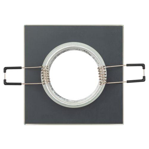  Светильник точечный DK8 CH/BK 50Вт MR16 12В декор стекло квадрат хром./черн. ЭРА C0043792 фото в каталоге от BTSprom.by