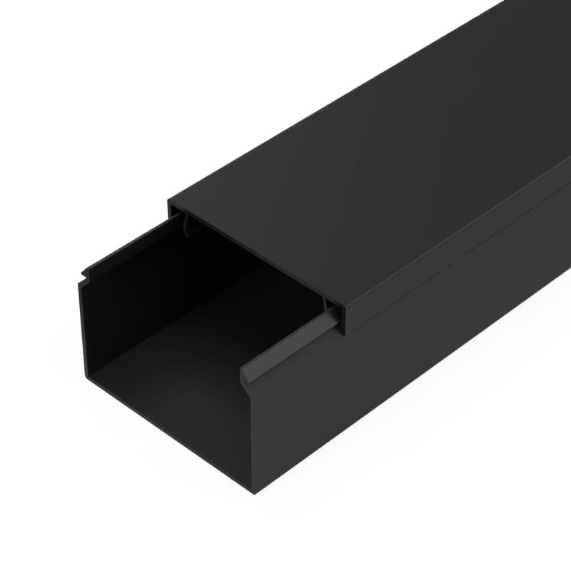 кабель-канал 60х40 l2000 с двойн. замком черн. промрукав pr03.0217 от BTSprom.by
