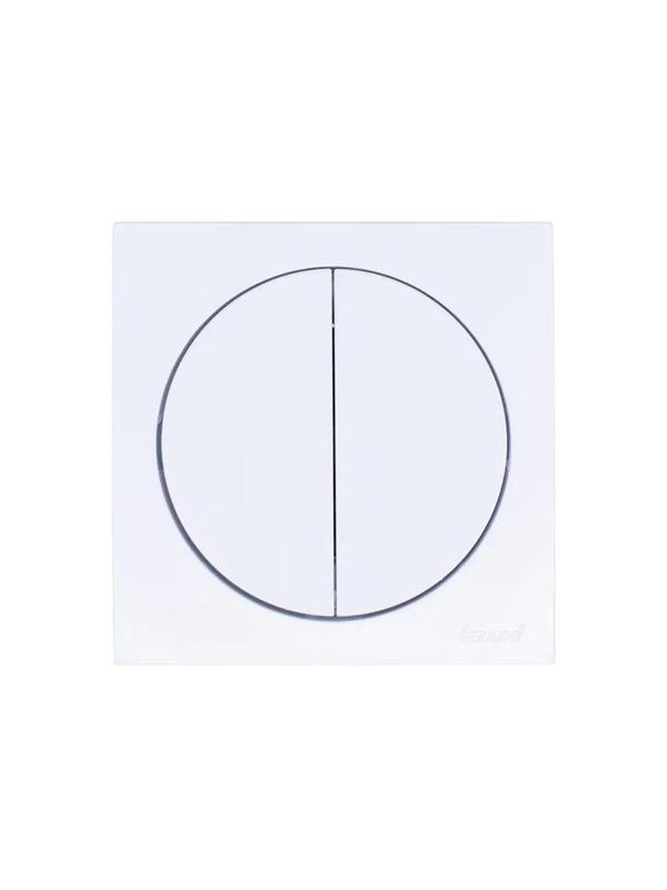  Выключатель 2-кл. СП OSEN 10А IP20 механизм бел. LEZARD 743-0288-101 фото в каталоге от BTSprom.by