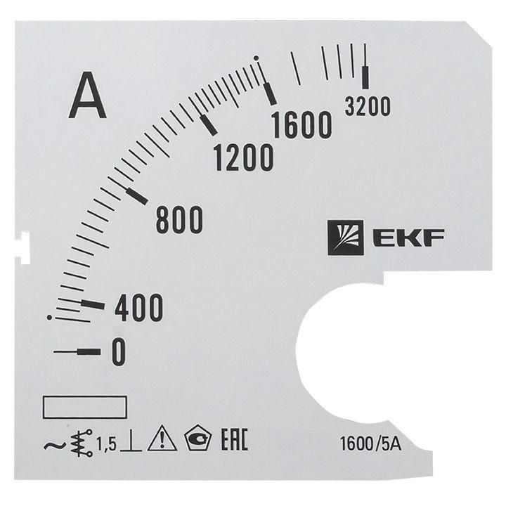 шкала сменная для a721 1600/5а-1.5 proxima ekf s-a721-1600 от BTSprom.by