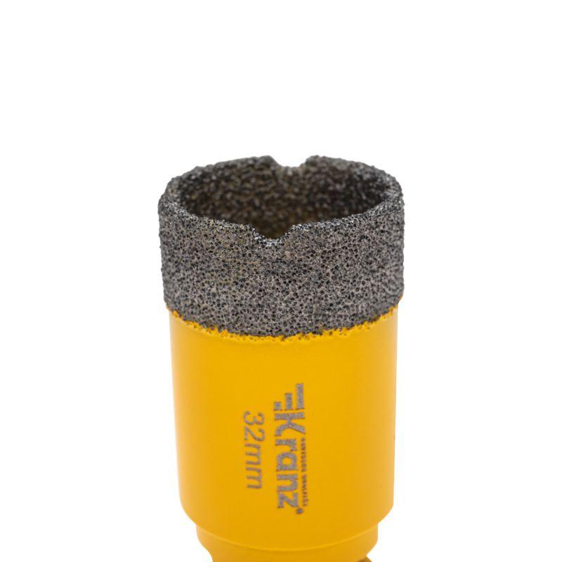  Коронка алмазная профессиональная по керамограниту и железобетону М14 вакуумное спекание 32мм для УШМ Kranz KR-92-1015 фото в каталоге от BTSprom.by