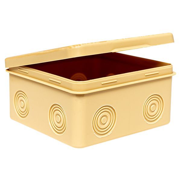  Коробка распаячная КМР-030-034 пылевлагозащ. 100х100х55 без мембранных вводов свет. дерево EKF plc-kmr-030-034-s фото в каталоге от BTSprom.by