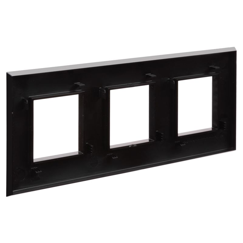  Рамка 3-м 6мод. Avanti "Черный квадрат" DKC 4402906 фото в каталоге от BTSprom.by