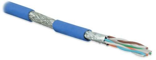 кабель витая пара экранир. s/ftp кат.6a 4 пары 23 awg ож solid кажд. пара в фольге общий экран-медн. оплетка для внутр. прокладки нг(a)-hf sftp4-c6a-s23-in-lszh-bl-500 (уп.500м) hyperline 445098 от BTSprom.by