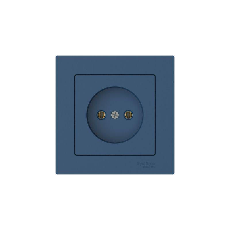  Розетка AtlasDesign 16А без заземл. быстрозажим. клем. в сборе аквамарин SE ATN001140S фото в каталоге от BTSprom.by