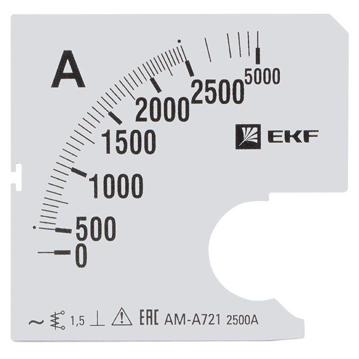 шкала сменная для a721 2500/5а-1.5 proxima ekf s-a721-2500 от BTSprom.by