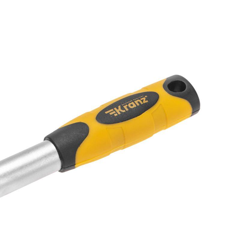  Ключ телескопический трещоточный 1/4 162-210мм CrV двухкомпонентн. рукоятка Kranz KR-12-8413 фото в каталоге от BTSprom.by