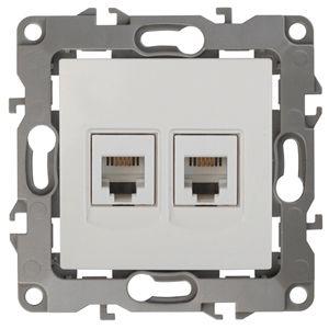 розетка телефонная 2-м эра12 12-3106-02 rj11 сл. кость эра б0014718 от BTSprom.by