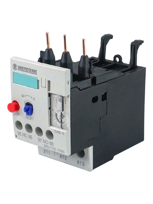 реле перегрузки тепловое 3ru1126-1eb0 3п 1.5квт 2.8...4а 1но+1нз типоразмер s0 ручной и автоматический сброс винтовые клеммы ip20 электротехник et454747 от BTSprom.by
