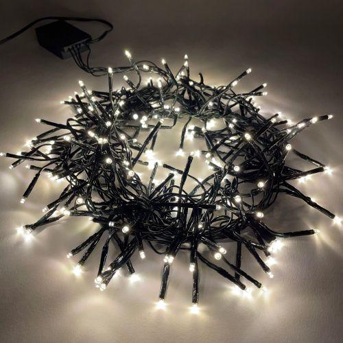 гирлянда светодиодная "нить мишура" 3.9м 200led 220в ip20 зел. провод тепл. свет эра б0047970 от BTSprom.by