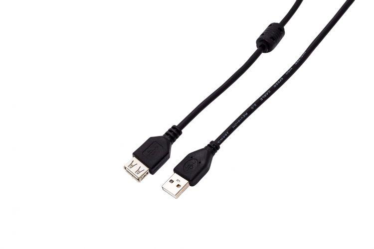 кабель usb 2.0 pro разъемы: usb a (m) - usb a (f) 1м черн. filum fl-cpro-u2-am-af-f1-1m от BTSprom.by
