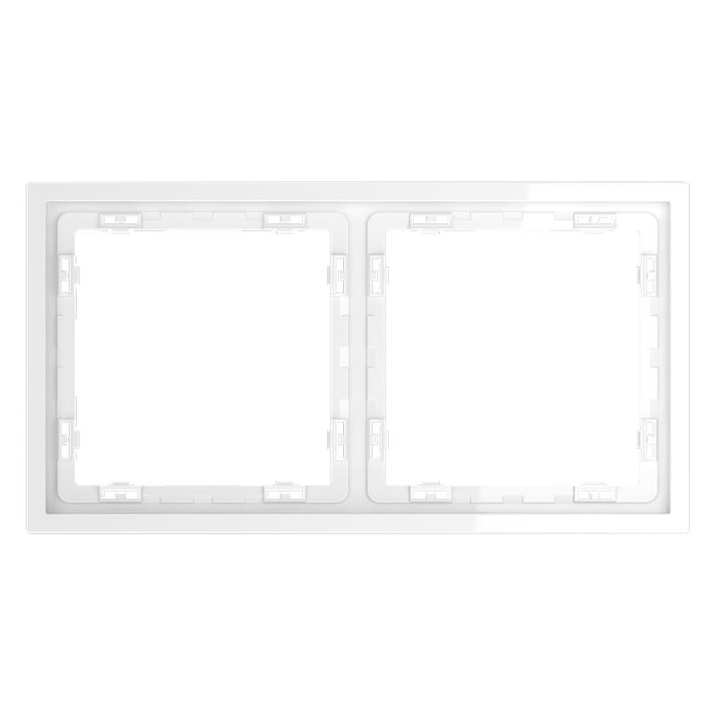  Рамка 2-м S70 пластик. бел. глянцевый Voltum VLS100201 фото в каталоге от BTSprom.by