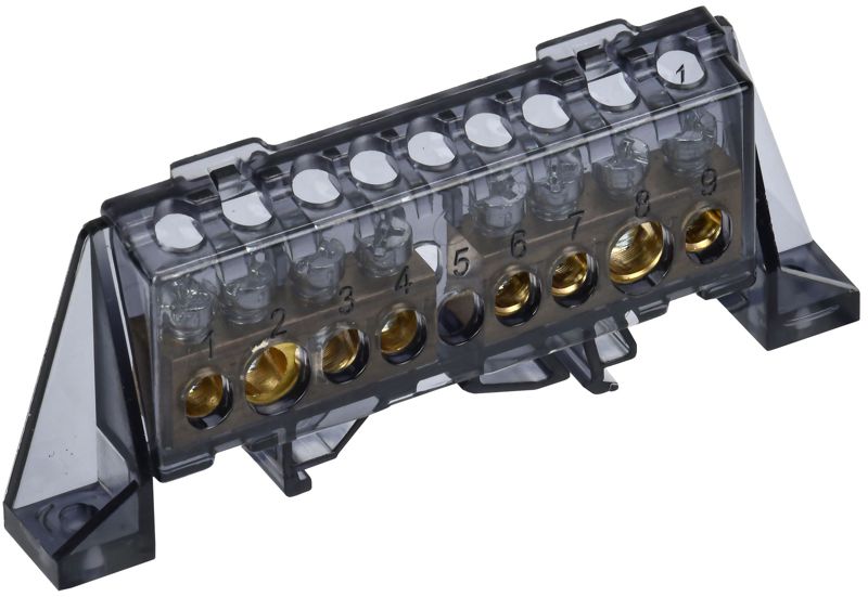 шина нулевая n в комб. изол. "стойка" 8х12-4+4-ч tekfor iek tf-nn20-44-dp-k02 от BTSprom.by