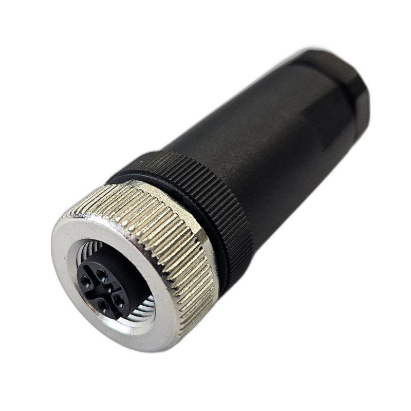 разъем м12 4a гнездовой винт пластик. прямой резьба pg9 каб. часть сцм120014-04a стэз 185200113 от BTSprom.by