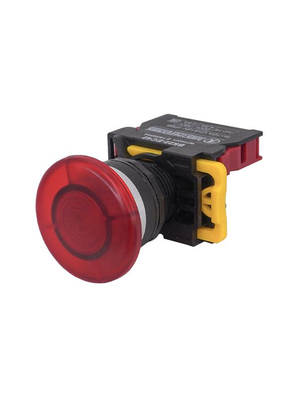 выключатель кнопочный вк22-ec42 1нз гриб без фиксации 40мм d22мм ip65 красн. электротехник et559544 от BTSprom.by