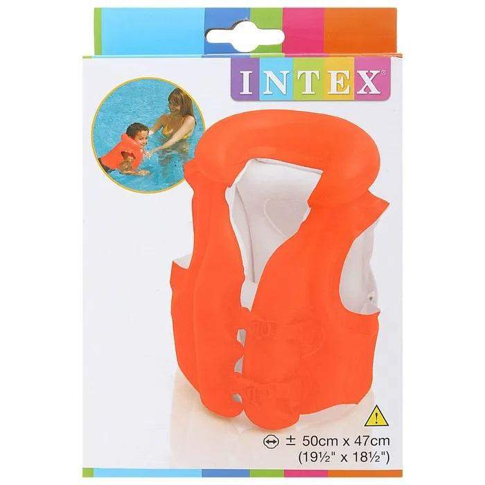 жилет надувной для плавания deluxe 50х47см (58671np) intex 6941057456713 от BTSprom.by