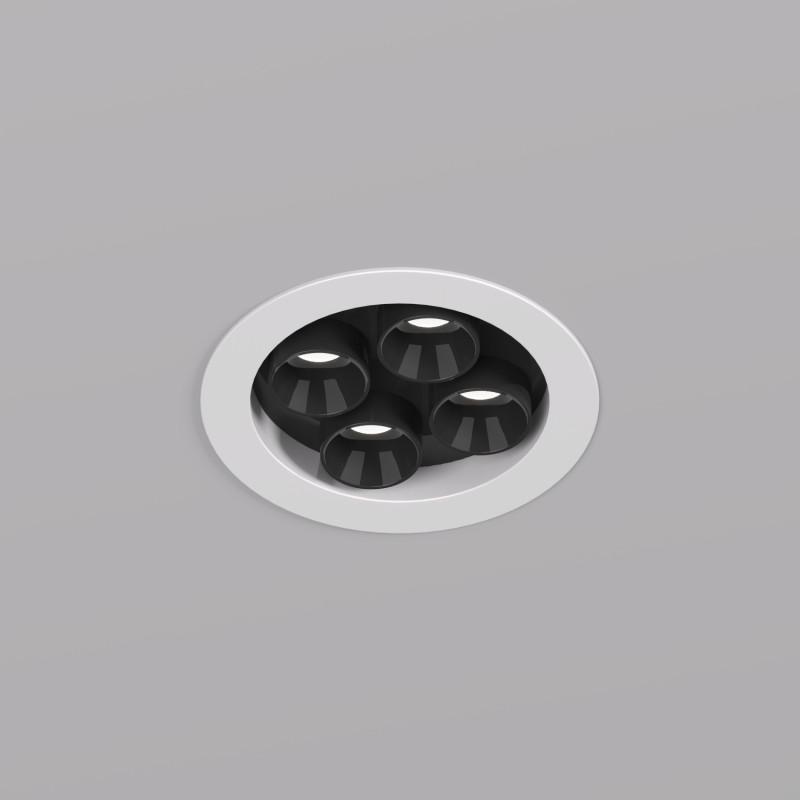 светильник space 8вт 4000к ip20 220в d65 38град. встраив. со светодиодом алюм. бел./черн. denkirs 723066 от BTSprom.by