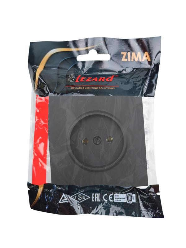  Розетка 1 мест. б/з ПБТ СП ZIMA IP20 16А безвинт. зажим черн. бархат LEZARD 704-4288-121BQC фото в каталоге от BTSprom.by
