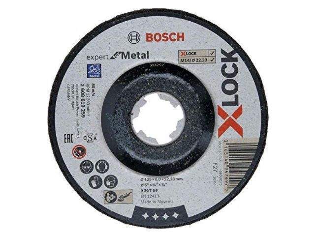 круг обдирочный 125х6x22.2 мм для металла x-lock expert for metal bosch (подходит для всех типов ушм) от BTSprom.by