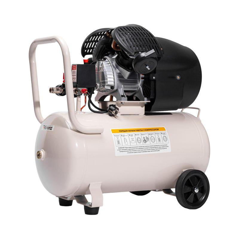  Компрессор воздушный KR-2200/50 2200Вт 400л/мин 50л Kranz KR-16-1153 фото в каталоге от BTSprom.by