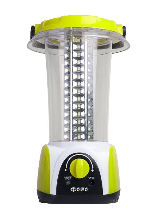 фонарь аккумуляторный кемпинговый accuf5-l84-gn 84smd 0.5вт 20-450лм аккум. 4в 1.6а.ч ip20 диммер ручка вращающаяся на 180град. зел. фаzа 2857682 от BTSprom.by