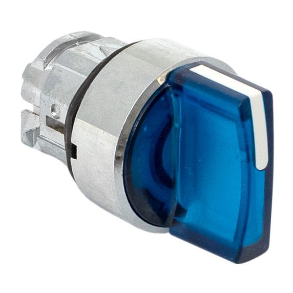  Механизм переключателя исполнительный XB4 IP65 на 3 положения возвратный без фиксации с подсветкой с короткой ручкой син. EKF XB4BD3L-B-65 фото в каталоге от BTSprom.by