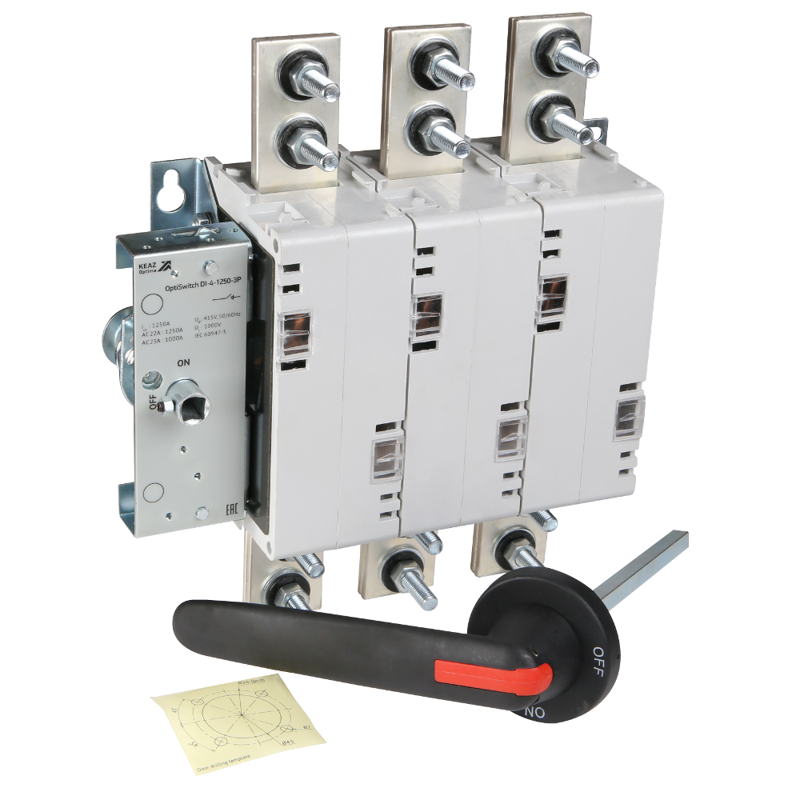  Выключатель нагрузки 3п 1250А OptiSwitch DI-4-1250-3P КЭАЗ 275544 фото в каталоге от BTSprom.by