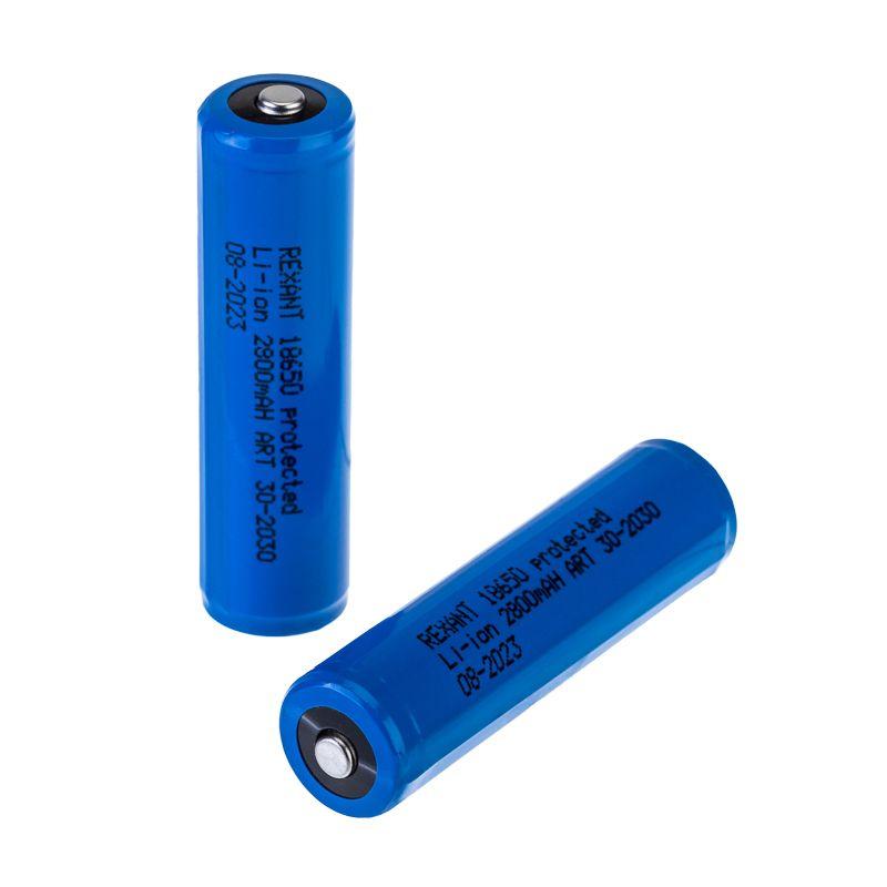 аккумулятор li-ion 18650 3.7в 2800ма.ч protected с защитой rexant 30-2030 от BTSprom.by