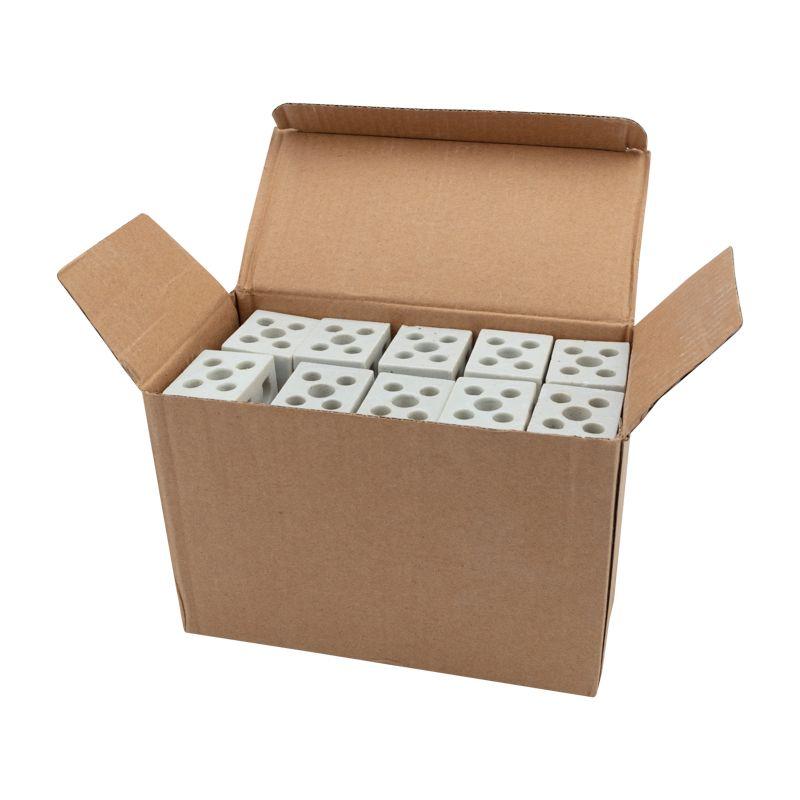  Клемма керамическая винтовая 16кв.мм 2 пары контактов с крепежным отверстием (уп.50шт) Rexant 07-6224 фото в каталоге от BTSprom.by