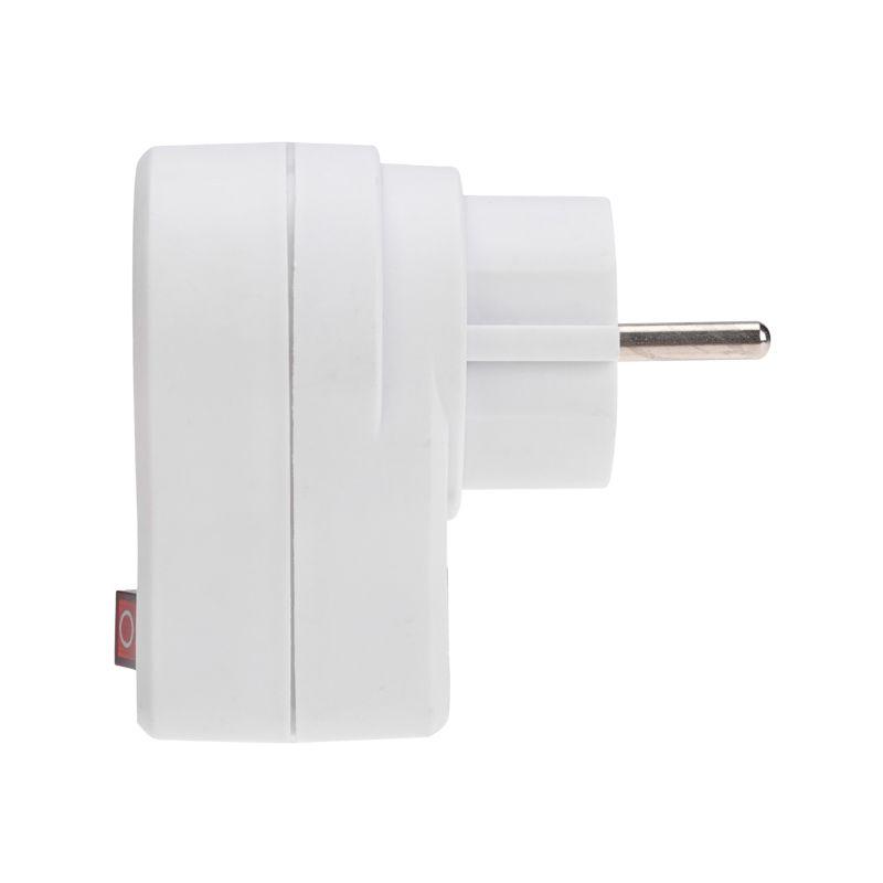  Адаптер сетевой 16А с выключателем с заземл. защ. шторки бел. Rexant 11-1084 фото в каталоге от BTSprom.by