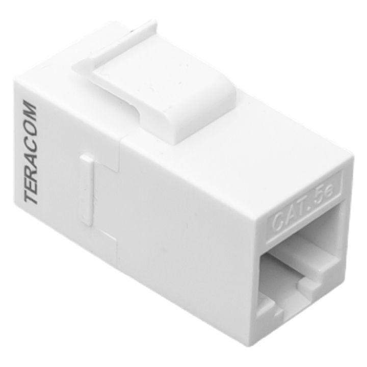 адаптер проходной keystone rj45-rj45 кат.5e неэкранир. teracom бел. ekf trc-inlc-kstn-5eutp-wh от BTSprom.by