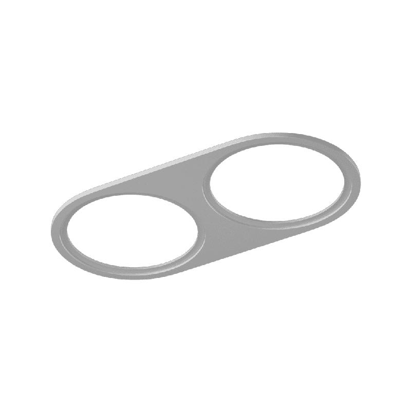 рамка двойная для серии combo 1 круглая бел. swg pro 00-00004149 от BTSprom.by