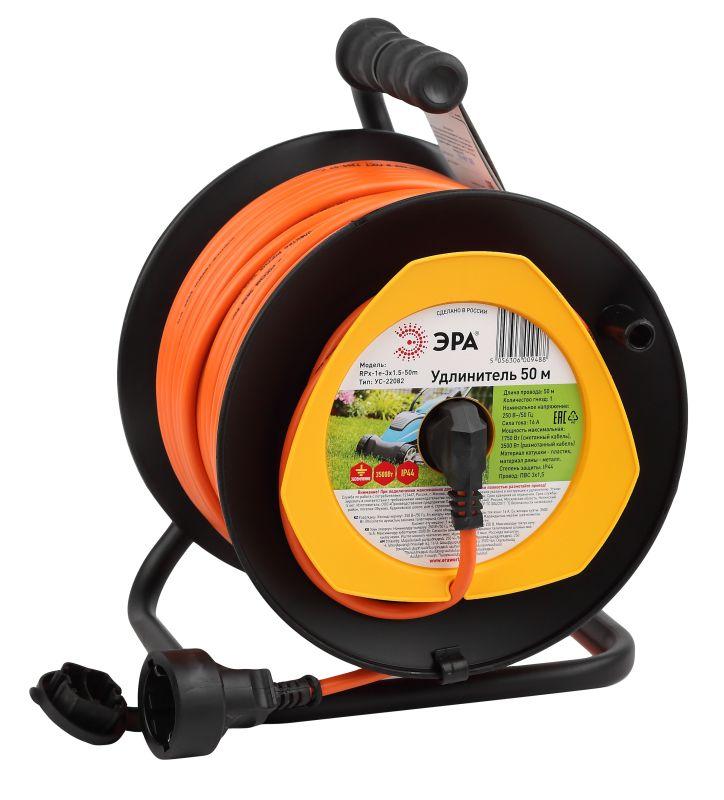 удлинитель на пластик. катушке 1х50м с заземл. 16а ip44 rpx-1e-3х1.5-50m пвс 3х1.5 эра б0046840 от BTSprom.by