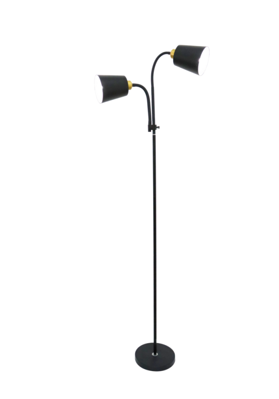 светильник ultraflash uf-404 c02 е27 торшер напольн. черн. ultraflash 15728 от BTSprom.by