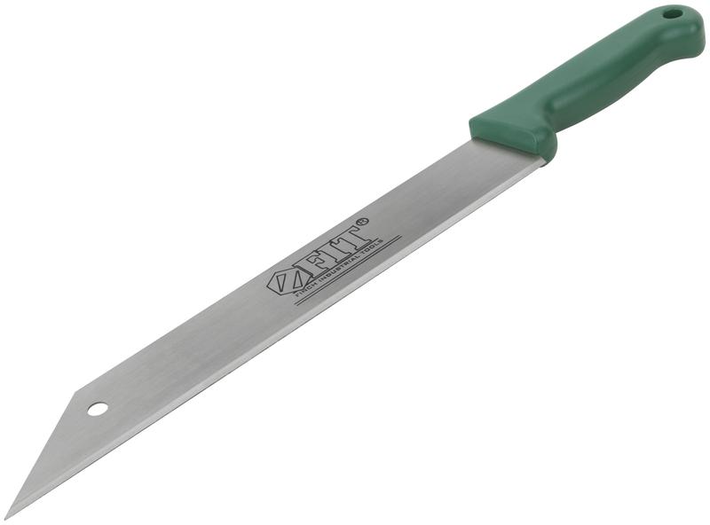  Нож для резки теплоизоляционных плит лезвие 340х50мм высокоуглеродистая сталь мягкая пластиковая ручка FIT 10640 фото в каталоге от BTSprom.by