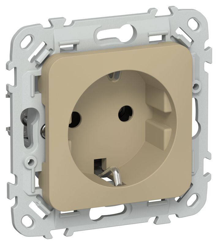 розетка сп flite рс11-0-флх 16а с заземл. без защ. шторок механизм хаки iek fi-r11-16-k59 от BTSprom.by