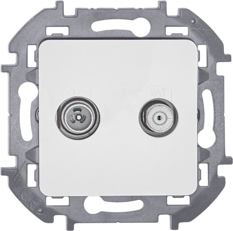  Розетка телевизионная TV/SAT Inspiria с топологией "звезда" механизм бел. IEK 673880 фото в каталоге от BTSprom.by