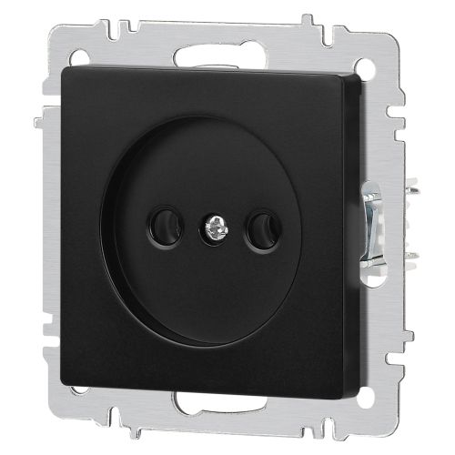  Розетка 1-м СП Accent 6-201-05 16А IP20 250В 2P антрацит Intro Б0063665 фото в каталоге от BTSprom.by