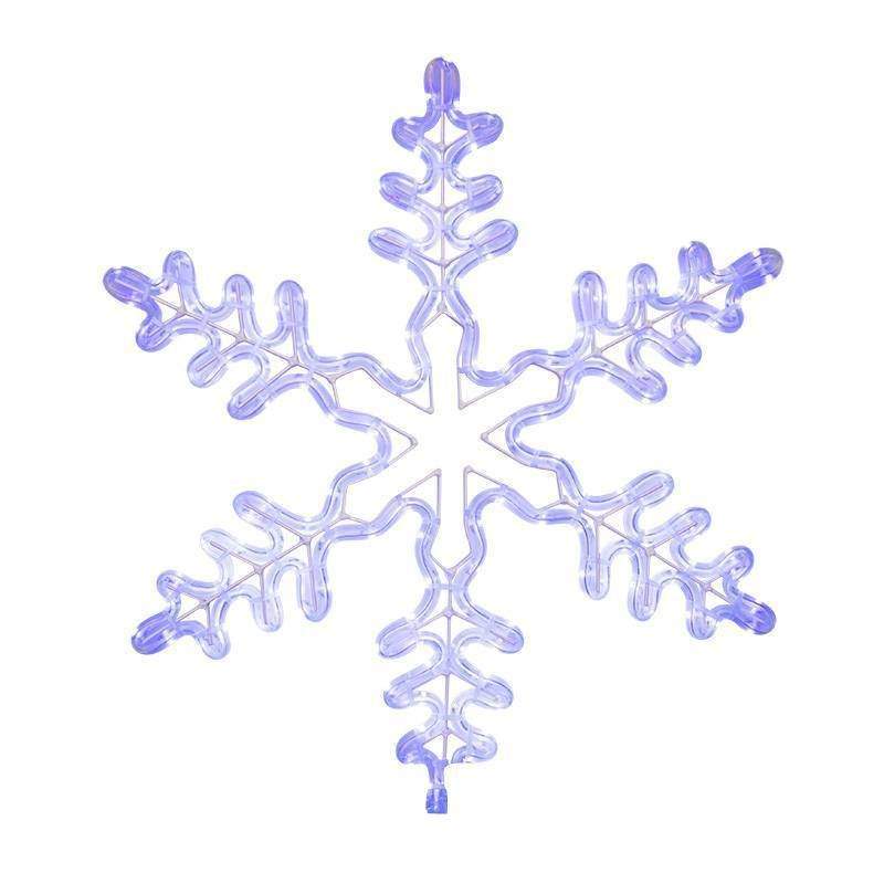 фигура световая снежинка резная, белая, led, 45х38 см от BTSprom.by