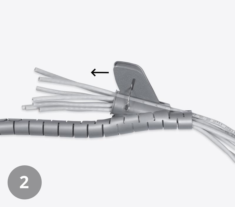  Рукав спиральный d32мм L2000 для кабеля PCB-32 пластик. и инструмент ST-32 Cabeus 7438c фото в каталоге от BTSprom.by