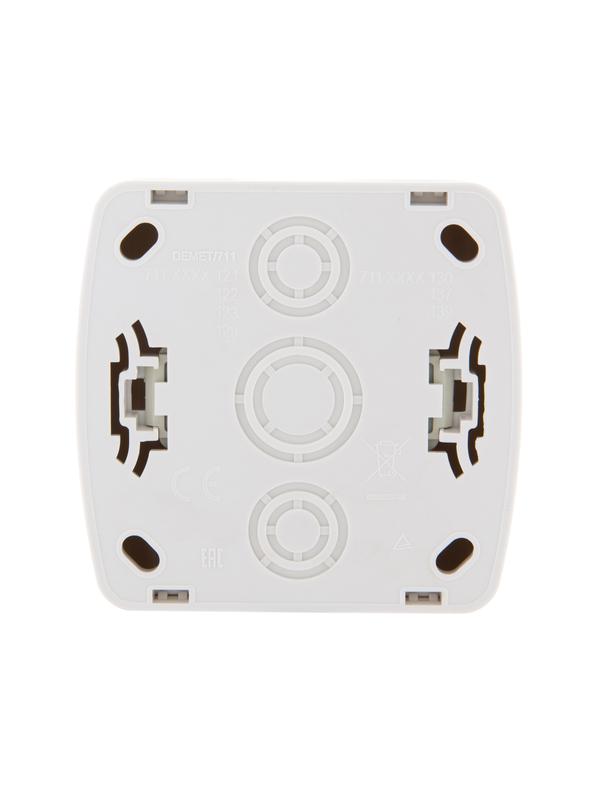  Розетка 1-м ОП Demet 16А IP20 с заземл. керамика бел. LEZARD 711-0200-122 фото в каталоге от BTSprom.by