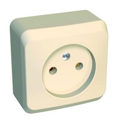 розетка 1-м оп этюд 16а ip20 250в без заземл. без защ. шторок крем. se pa16-001k от BTSprom.by