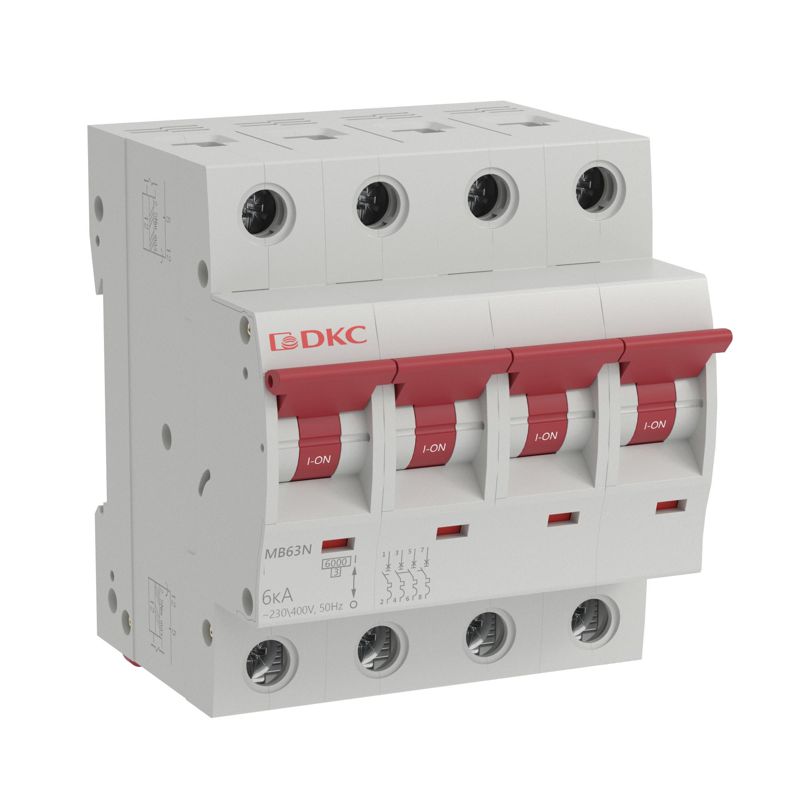 выключатель автоматический модульный 4п d 40а 6ка mb63 yon mb63n-4pd40 от BTSprom.by