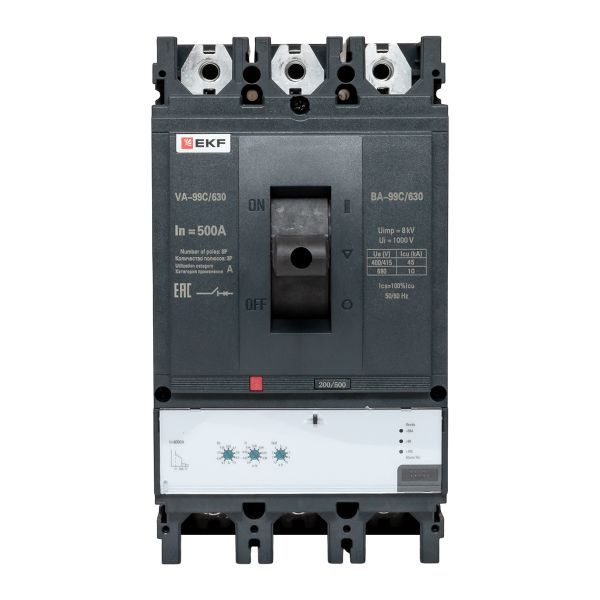  Выключатель автоматический 3п 630/500А 45кА ВА-99C Compact NS PROxima EKF mccb99C-630-500 фото в каталоге от BTSprom.by