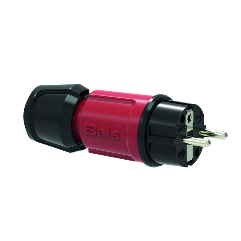 вилка schuko 16а 3п 2p+e 250в ip44 multi-grip красн. bals 7373 от BTSprom.by