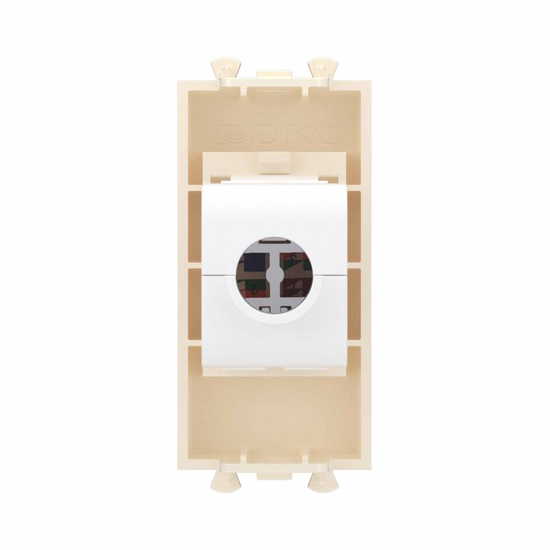  Розетка компьютерная 1мод. Avanti "Ванильная дымка" RJ45 кат.6 без шторок модульная механизм DKC 4405691 фото в каталоге от BTSprom.by