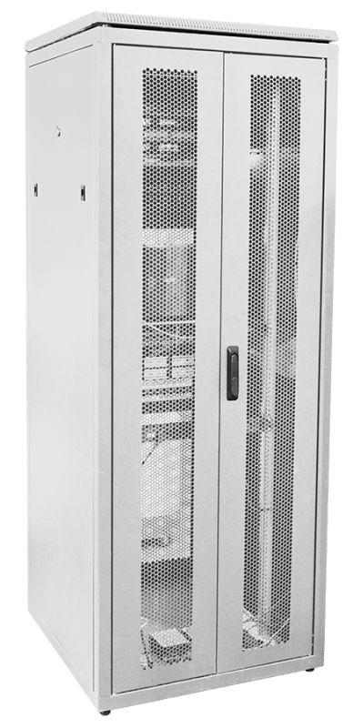 шкаф сетевой linea n 28u 800х800мм распашная перфорир. передн. дверь; задн. перфорир. сер itk ln35-28u88-2pp от BTSprom.by