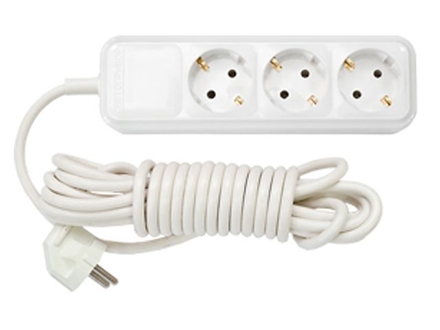 удлинитель бытовой 10м (3 роз., 3.7квт, с/з, пвс 3х1,5) bylectrica (макс. мощность - 3700 вт, ток - 16а) у16-32110м от BTSprom.by