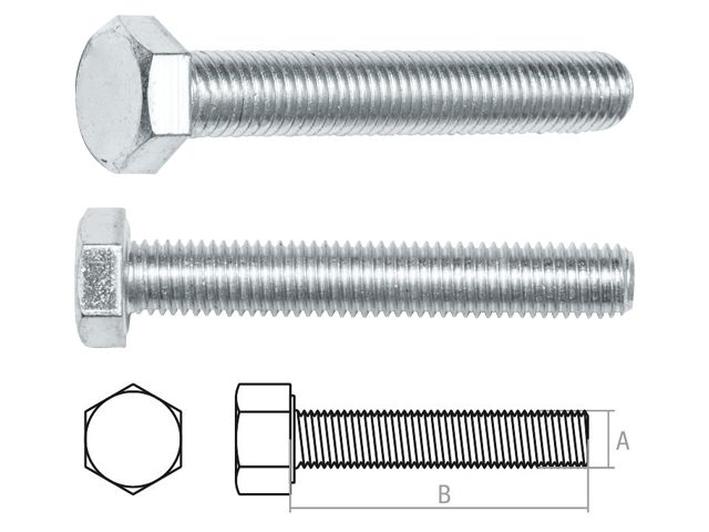 болт м8х60 мм шестигр., цинк, кл.пр. 8.8, din 933 (40 шт в карт. уп.) starfix smc1-72627-40 от BTSprom.by