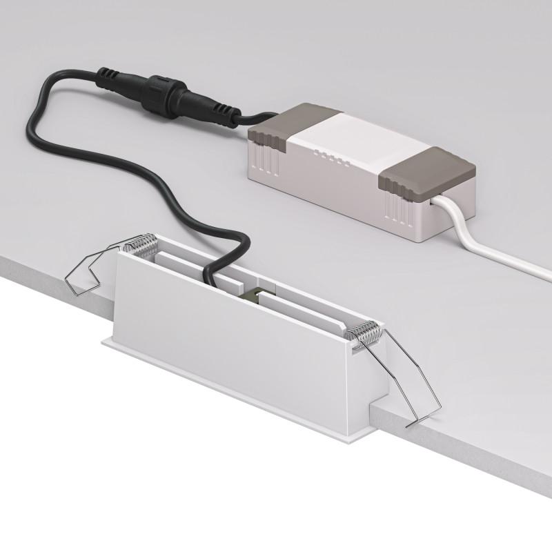  Светильник SPACE 10Вт 4000К IP20 220В L126мм 38град. встраив. со светодиодом алюм. бел./черн. DENKIRS 723070 фото в каталоге от BTSprom.by